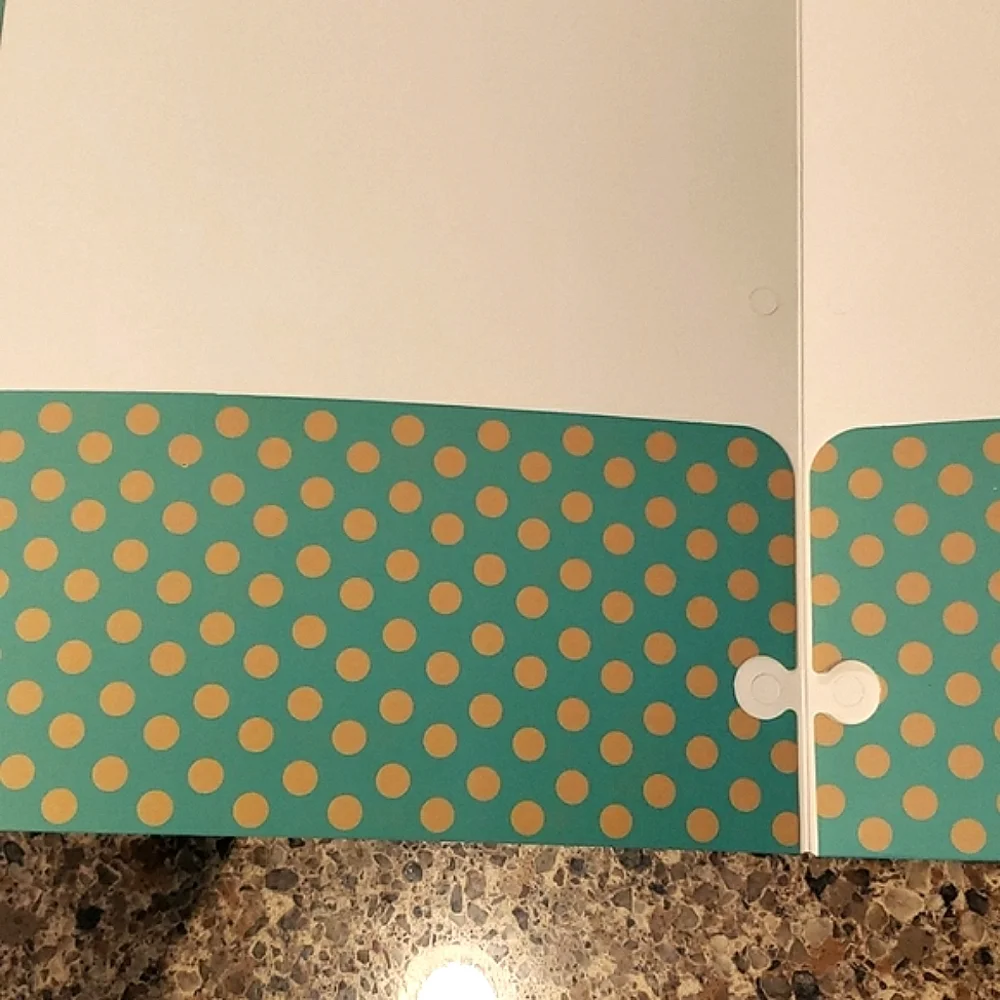 28 HELLO AMAZING DAY BACK TO SCHOOL FOLDERS GREEN SILVER GOLD NEW